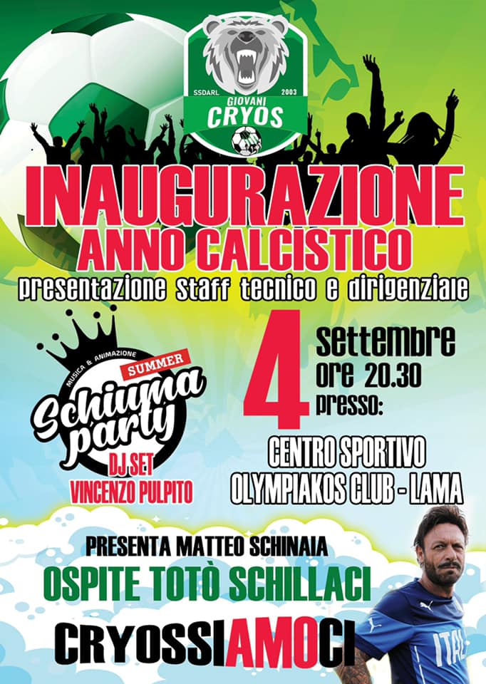 evento Locandina inaugurazione Nuova stagione